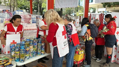 Envía Cruz Roja 75 toneladas de ayuda para damnificados en Guerrero