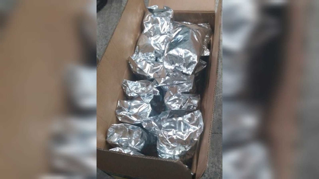 Los 17 paquetes con marihuana  fueron asegurados y puestos a disposición de la Agencia del Ministerio Público de San Luis Potosí. Foto: Facebook Guardia Nacional