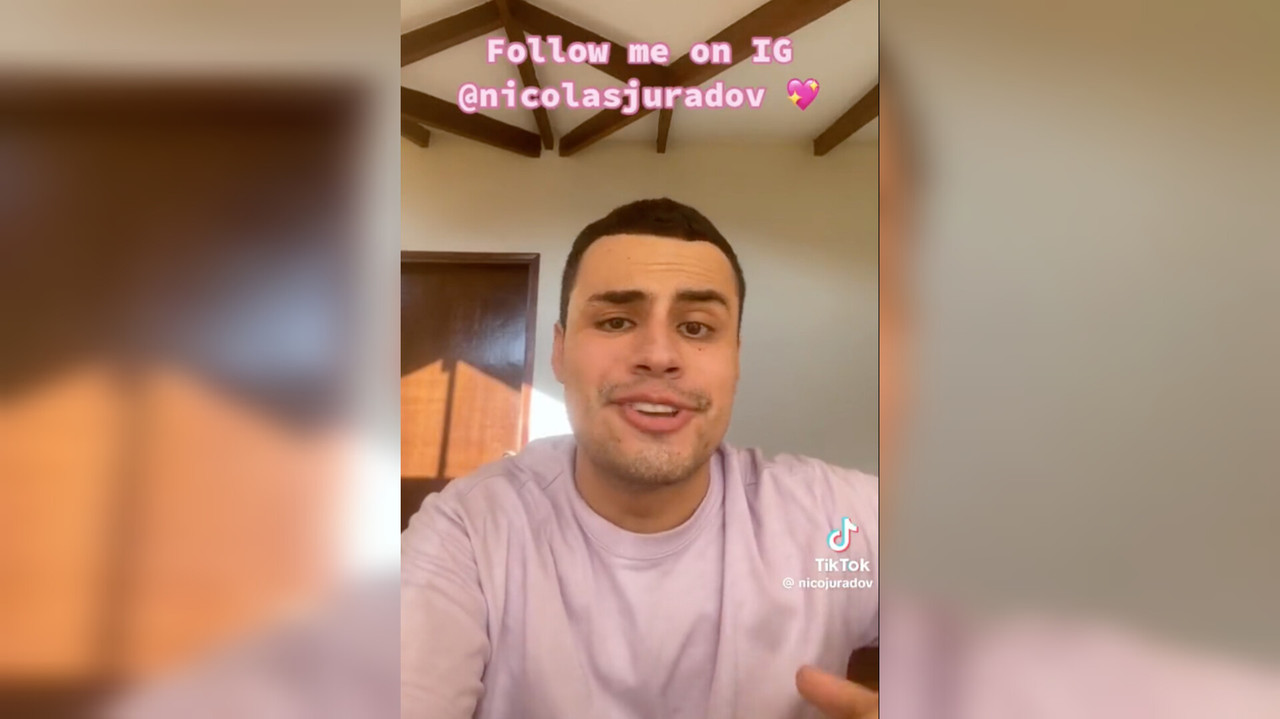 Se trata de Enrique 'Nico' Jurado, un tiktoter colombiano que se dedica a ser polémica en redes sociales, razón por la que cree que sus progenitores se dejaron influenciar. Foto: Especial/ Captura de pantalla