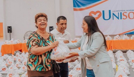 Entregan apoyo alimentario a 500 personas vulnerables en Santa Catarina