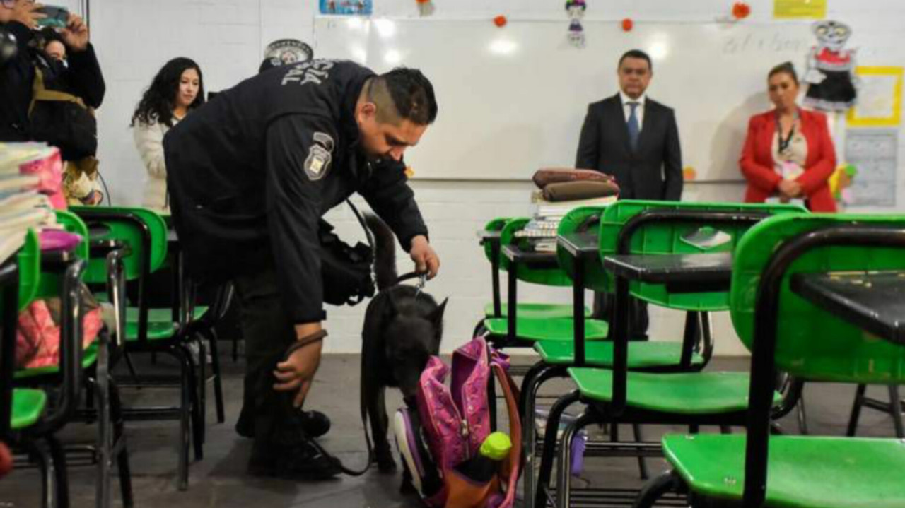 En las escuelas de Edomex realizarán el operativo 'mochila segura', al menos tres veces en el año. Foto: Gob. De Edomex