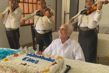 Cumplió 115 años uno de los hombres más longevos de México