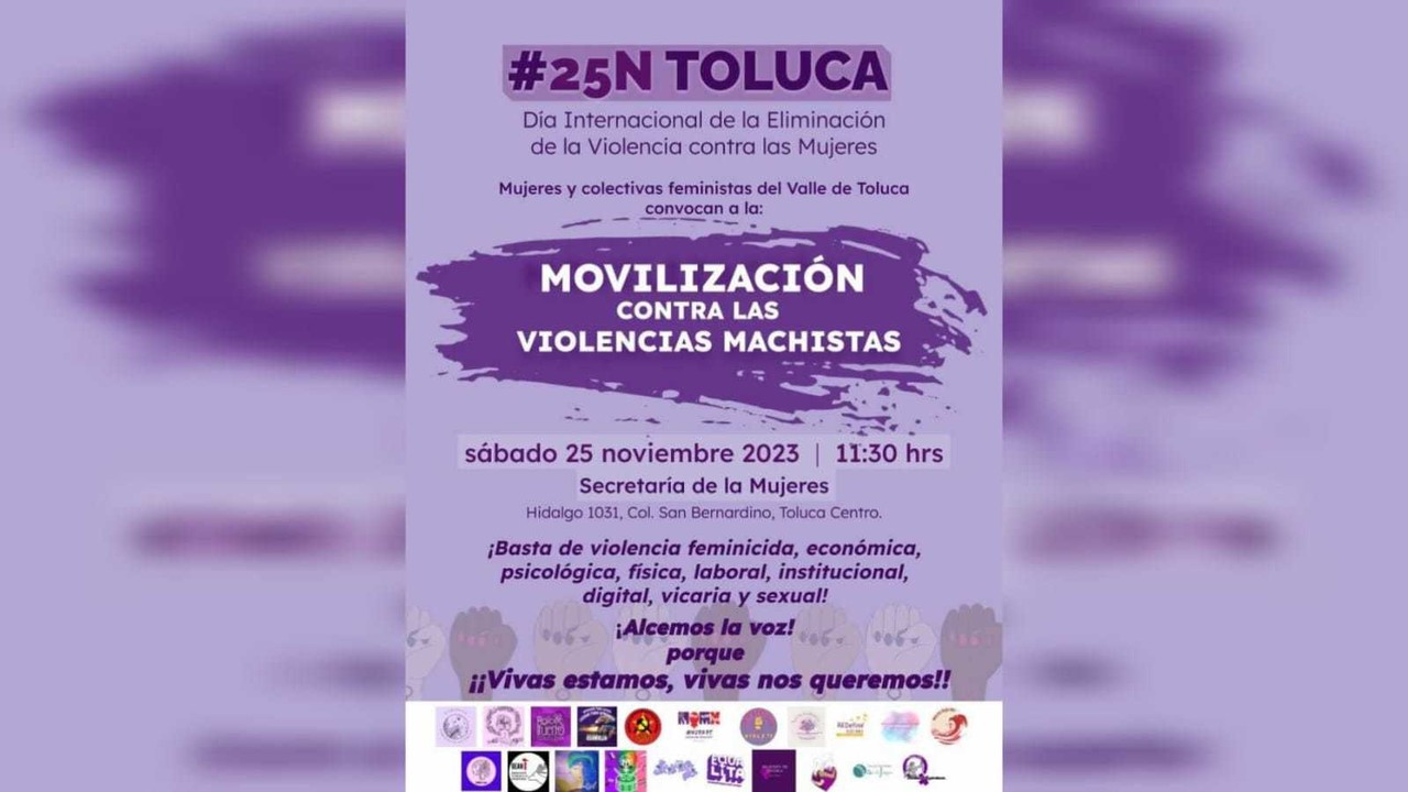 Lista La Marcha Por El 25n En El Centro De Toluca