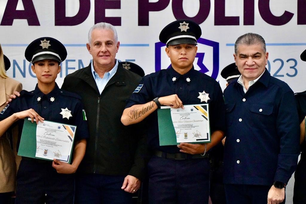 El alcalde Román Cepeda y el gobernador Miguel Riquelme destacaron la seguridad en Coahuila. (Fotografía: Gobierno de Torreón)