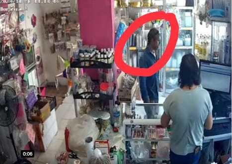Un hombre intentó robar en negocio de materias primas en Santa Catarina. Fotos. Captura de imagen