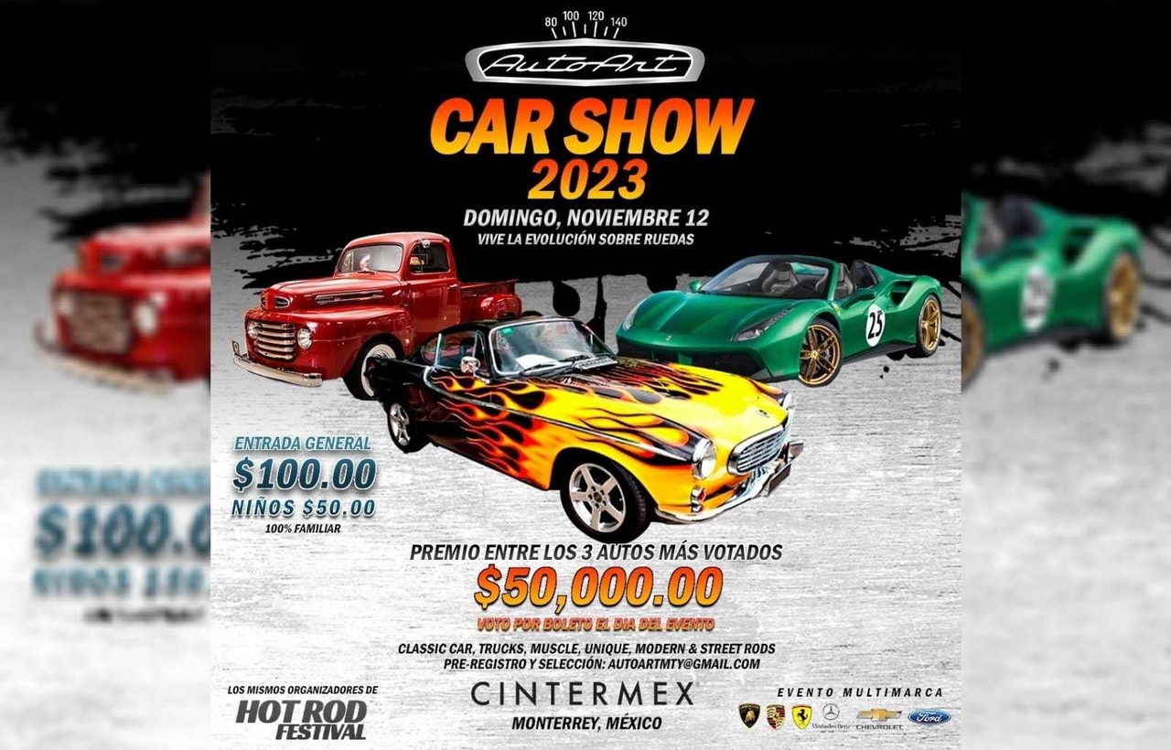 AUTOART Car Show 2023, una exhibición de joyas que llegará Cintermex