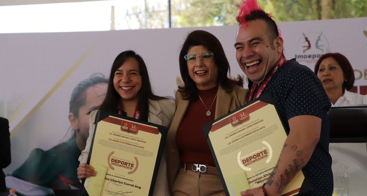 En Tecámac se entregaron siete premios municipales del deporte. Foto: Ayuntamiento de Tecámac