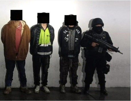 Detienen a seis hombres armados y con droga en Galeana