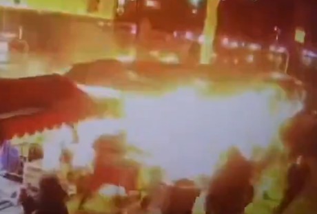 Captan explosión de puesto de Tacos en Tijuana