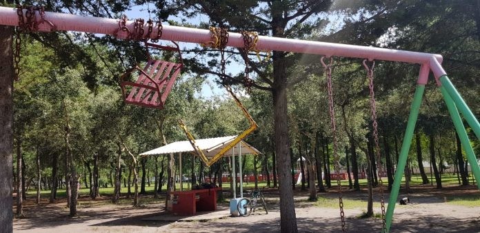 Parques de Toluca se encuentran desiertos durante las vacaciones de invierno. Foto: Sonia Vilchis