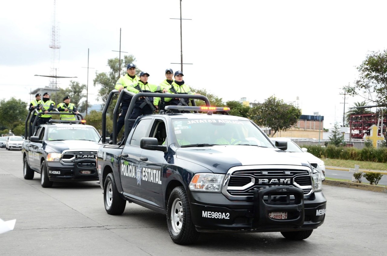 El operativo de vigilancia Decembrino 2023 concluirá el 8 de enero de 2024 en todos los municipios del Estado de México. Foto: Sria de Seguridad de Edomex