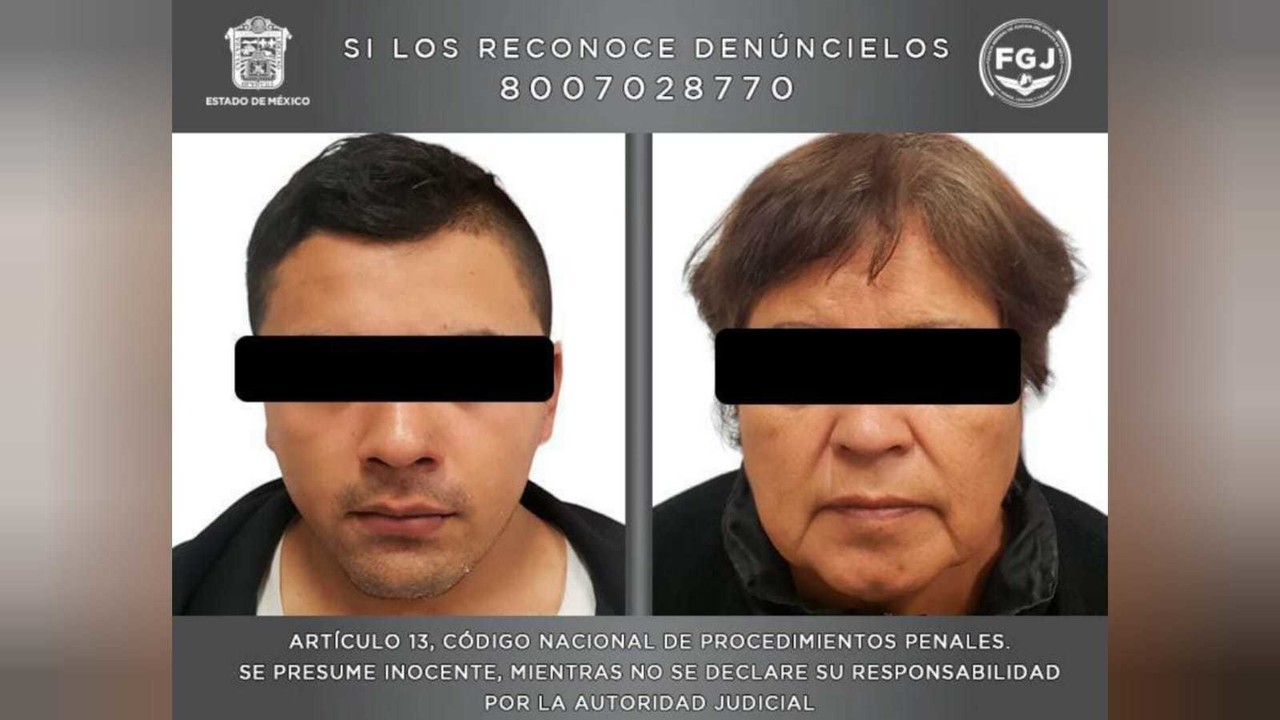 Jesús Alexis y su madre, María Isabel, fueron vinculados a proceso por femicidio de Mónica Citlali. Foto: FGJEM