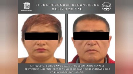Detienen a pareja acusada de feminicidio en Tecámac