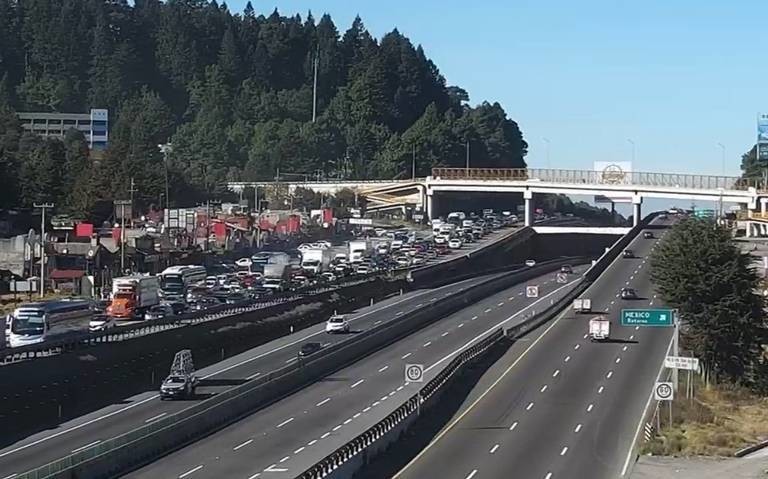 ¡Qué alivio! Reabren circulación en la autopista México-Toluca