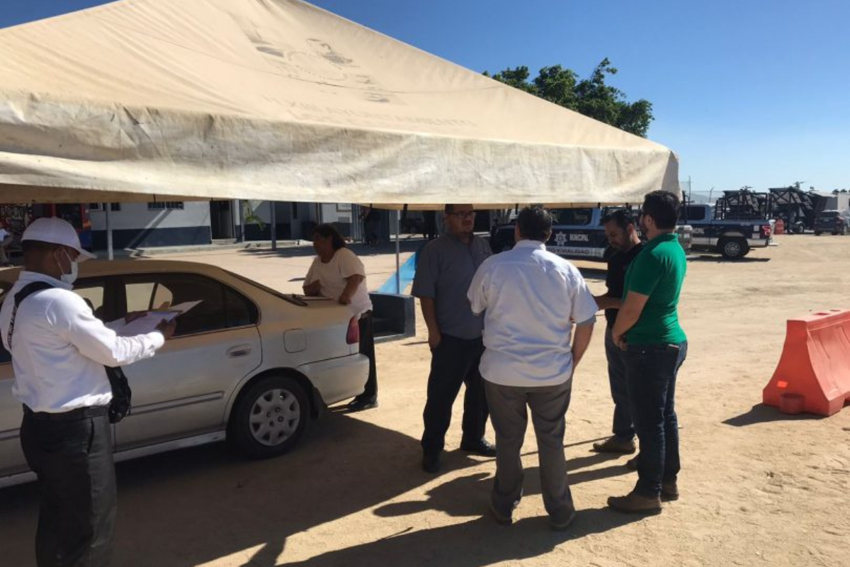 Instalan módulo en Loreto para regularización de vehículos extranjeros en Loreto. Foto: Gobierno de BCS