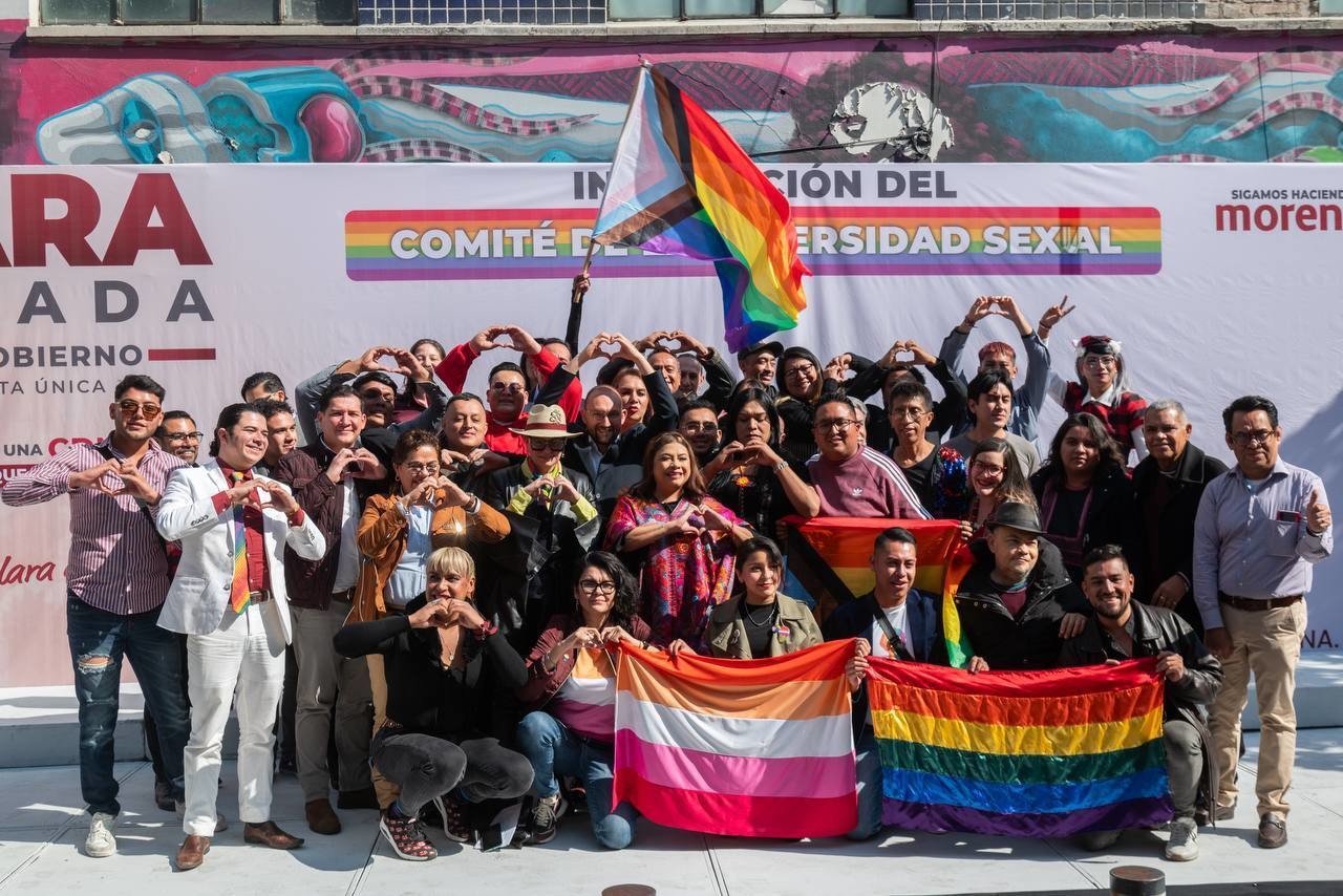 Clara Brugada presenta su equipo de la Coordinación de Diversidad. Foto: @ClaraBrugadaM