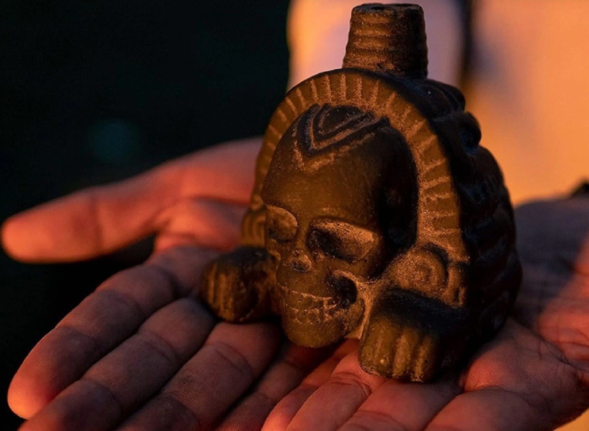 El silbato de la muerte Azteca ​ es un artefacto cerámico creado exclusivamente por los mexicas. Foto: Computer Hoy