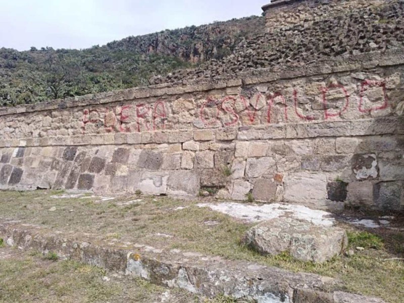 El INAH reprobó lo sucedido y afirmó que estas acciones han causado daño y conlleva al detrimento de la memoria ancestral de los pueblos originarios. Foto: INAH.