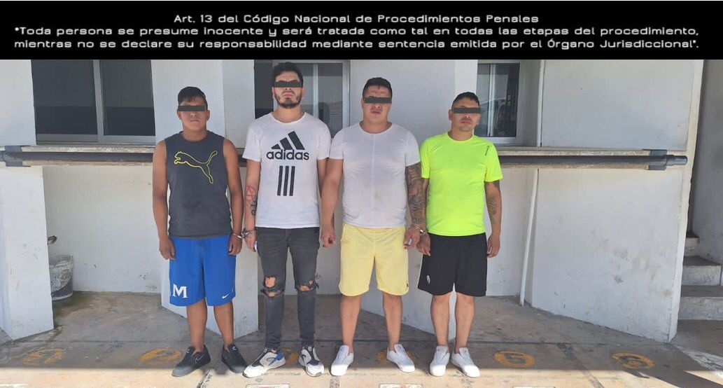 Cuatro sujetos procedentes de Ciudad de México fueron detenidos por el robo de autopartes en diferentes puntos de Mérida