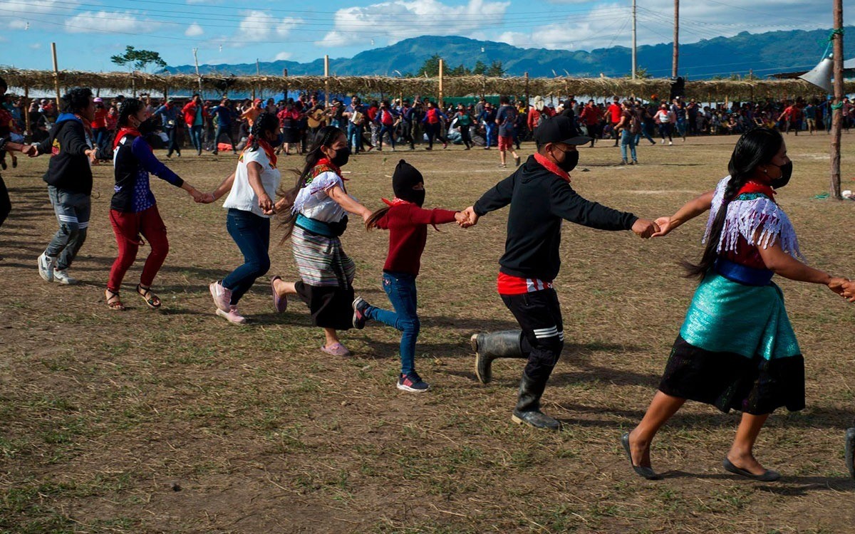 El Ejército Zapatista de Liberación Nacional (EZLN) es un movimiento que ha desarrollado un proyecto autonómico en el sur del país y nació en 1994 como un movimiento en defensa de los derechos de las comunidades indígenas. Foto: Abraham Nava.