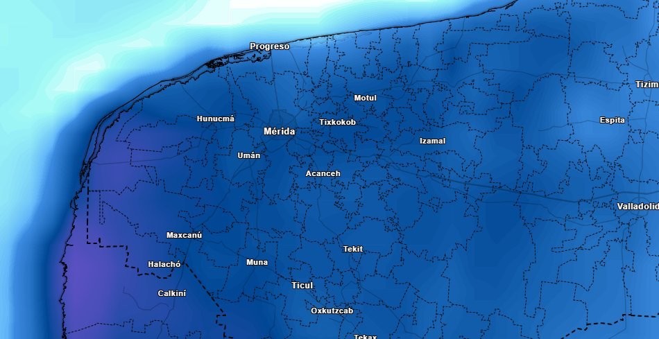 Mérida fue uno de los puntos de Yucatán donde se registraron las temperaturas más bajas de este año.- Foto de Meteorología Yucatán