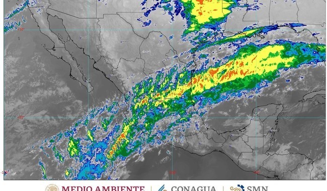 Para este miércoles 3 de enero se pronostican algunas lluvias en algunas zonas de Yucatán y bajas temperaturas por la noche por el frente frío número 22.- Foto de Conagua