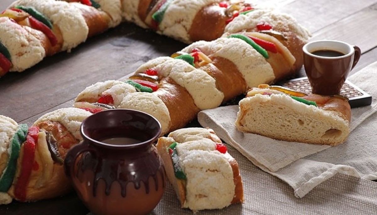 Rosca de reyes. Fotografía de archivo.