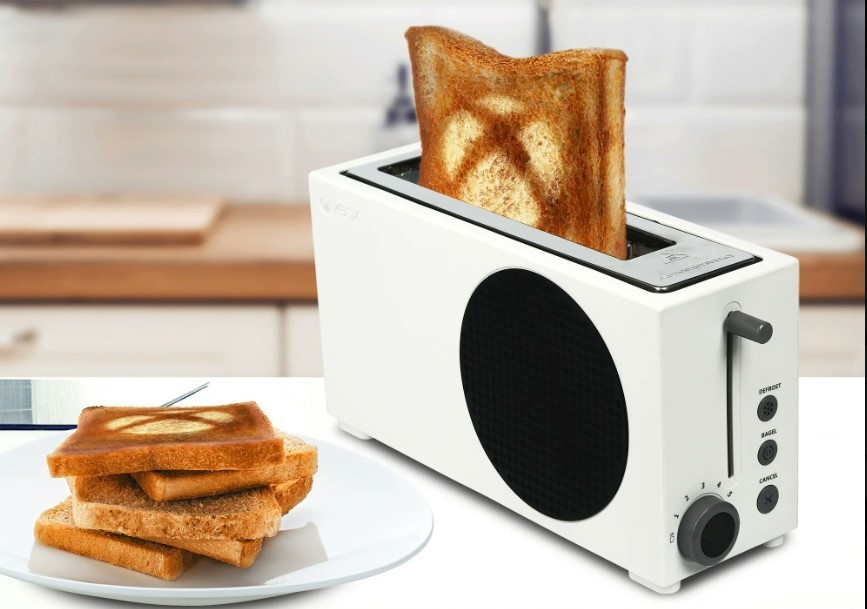 Microsoft ha lanzado la tostadora Xbox Series S 2 Slice Toaster en tiendas oficiales de Estados Unidos. Foto. Twitter