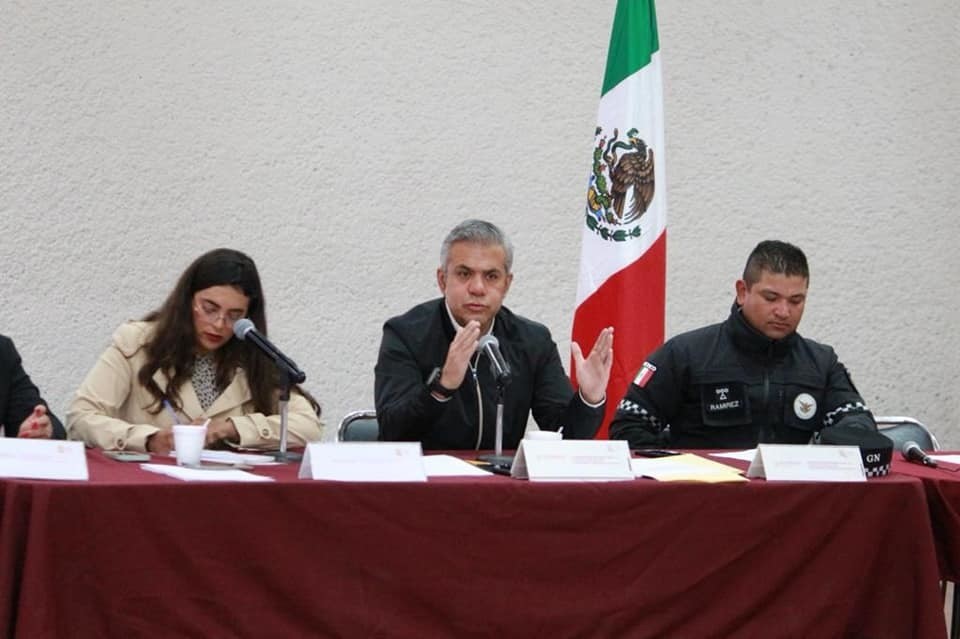 El acuerdo del combate conjunto a los delitos de alto impacto en Ecatepec, se tomó en la Mesa de Seguridad para la Construcción de la Paz. Foto: Gob. de Ecatepec