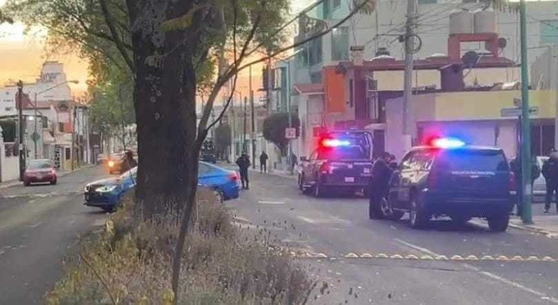 Balacera entre policías estatales y municipales en Toluca. Foto: Tluca valle