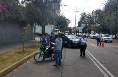 Realizan operativo moto-segura en Toluca. Imagen: Gob. Toluca.