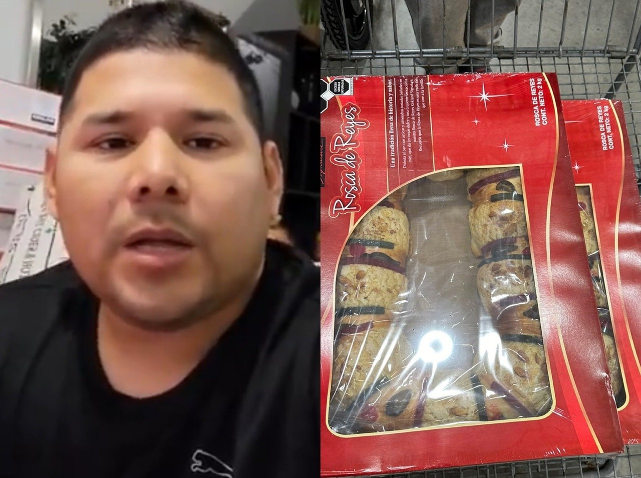 Jesús el revendedor, informó que las roscas de reyes se estarán vendiendo en 900 pesos, a lo cual se ganó el odio de muchos usuarios en TikTok. Foto: Especial.