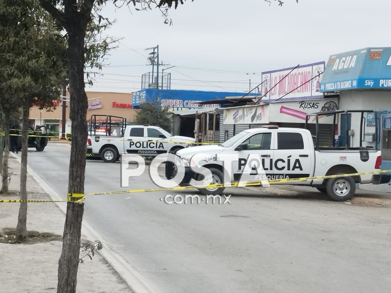 Un ataque armado dejó dos lesionados en la colonia Valle de Santa María en Pesquería, les dispararon con armas largas. Foto: Especial/ POSTAMX