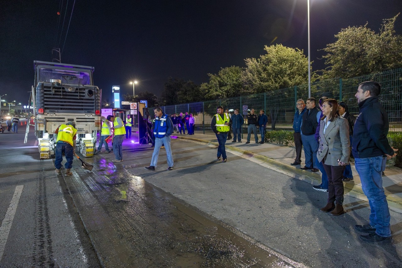 Esta acción forma parte del programa Mejores Vialidades, el cual ha tenido un gran impacto en la mejora de la infraestructura vial en la ciudad. Foto: Municipio de Guadalupe