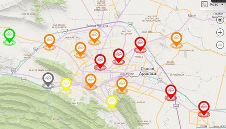 Reportan muy mala calidad del aire en Apodaca, Cadereyta, Juárez y San Nicolás