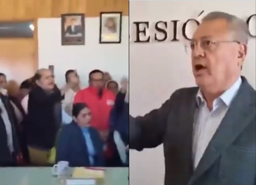 El alcalde de San Cristóbal de las Casas, Mariano Díaz Ochoa, ha sido nuevamente sancionado por violencia política de género. Foto. Captura de Imagen