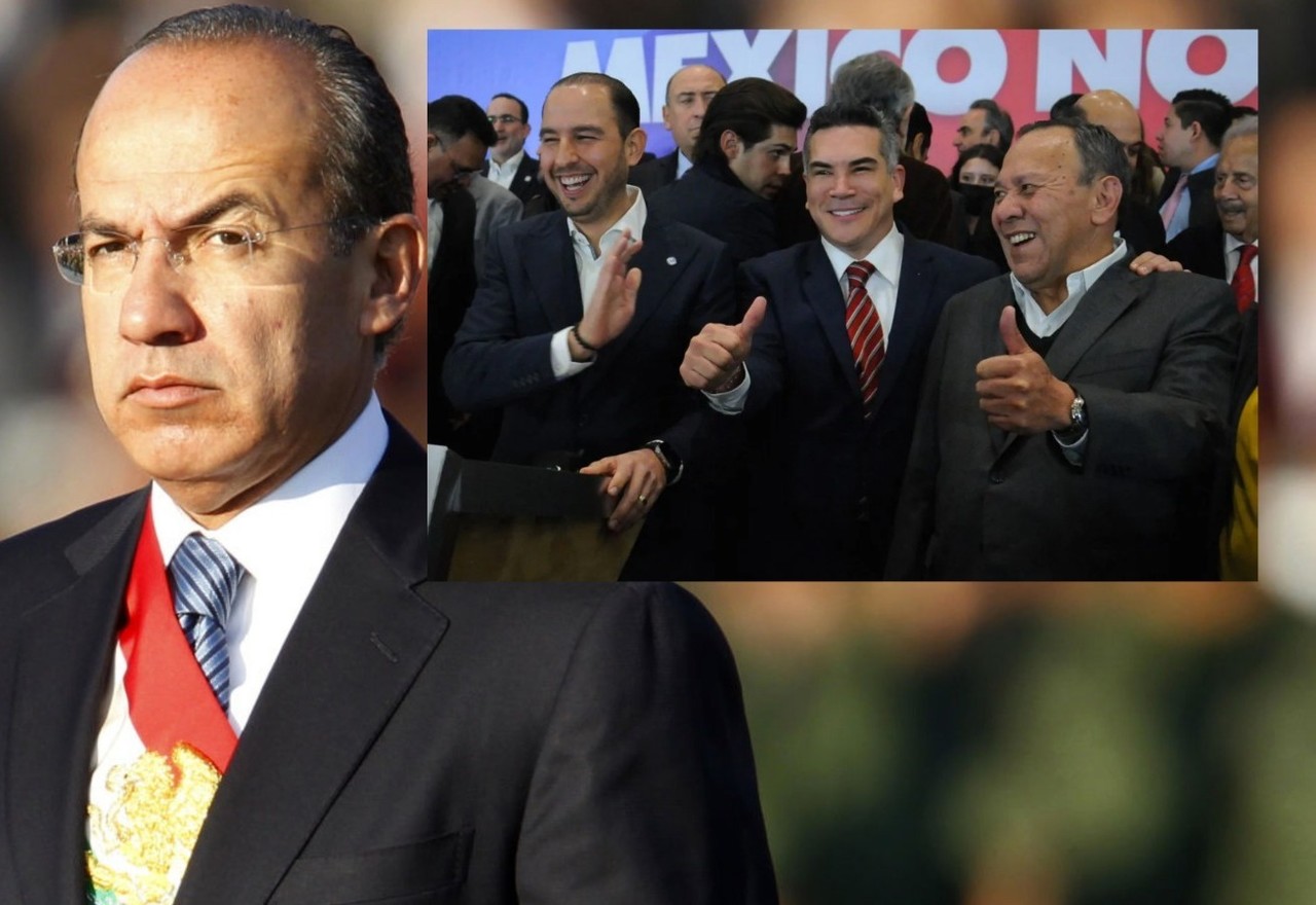 Calderón Hinojosa dijo que los tres líderes de los partidos son un lastre para su candidata presidencial, Xóchitl Gálvez. Foto: Especial.