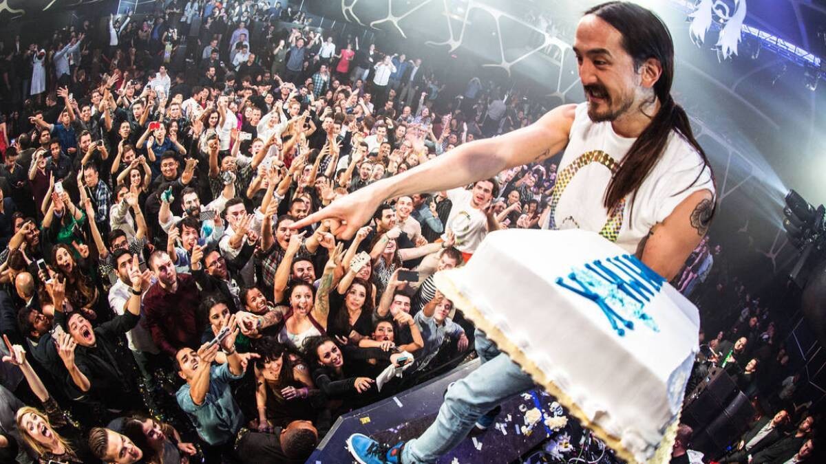 Steve Aoki y el tradicional 'Cake Face'. Foto: Redes sociales