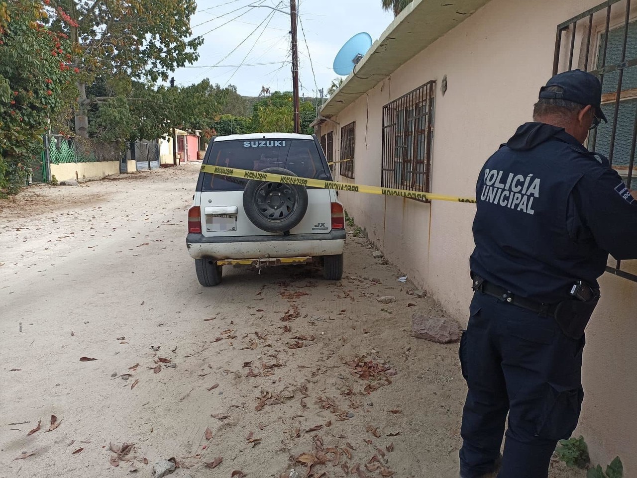 Vehículo robado en La Paz. Foto: Dirección de Seguridad y Tránsito Municipal de La Paz.