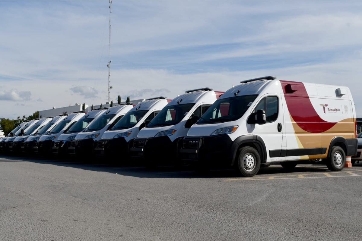 Unidades entregadas a los Centros de Ejecución de Sanciones de Tamaulipas. Foto: Agencia