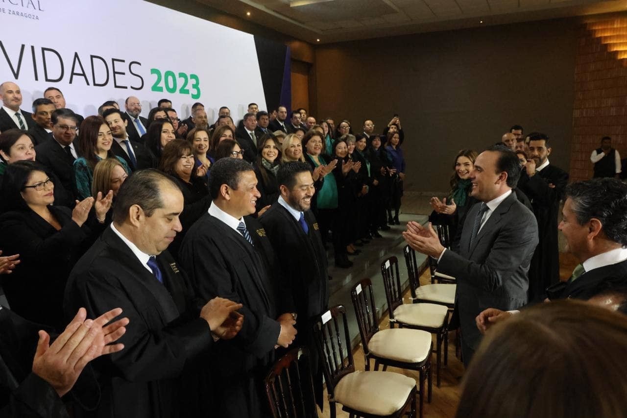 Jiménez reconoció a quienes conforman el Poder Judicial en Coahuila. (Fotografía: Gobierno de Coahuila)