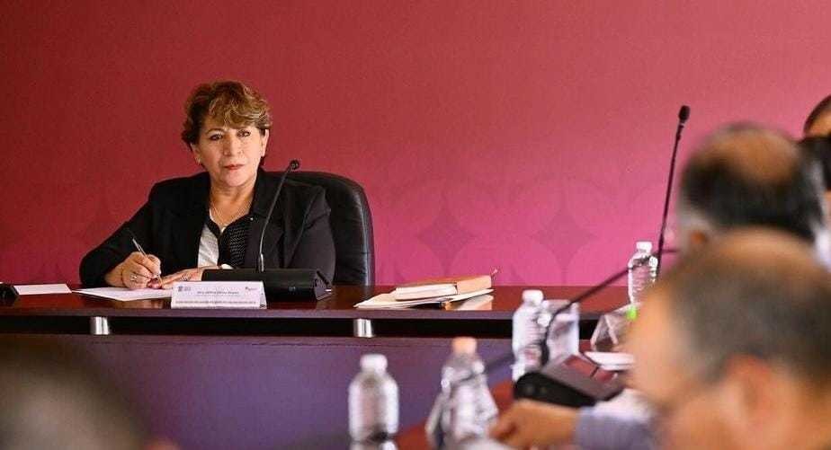 Participa Delfina Gómez Álvarez en sesión para el Seguimiento a la Federalización del Sistema de Salud en el Edoméx. Foto: @delfinagomezalvarez