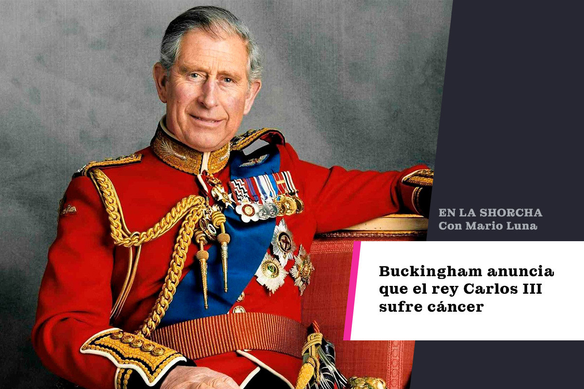 Buckingham anuncia que el rey Carlos III sufre cáncer.