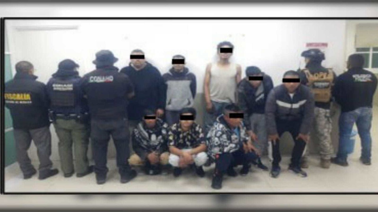 Los 39 detenidos fueron puestos a disposición de la Autoridad Judicial para resolver su situación jurídica. Foto: SSPC