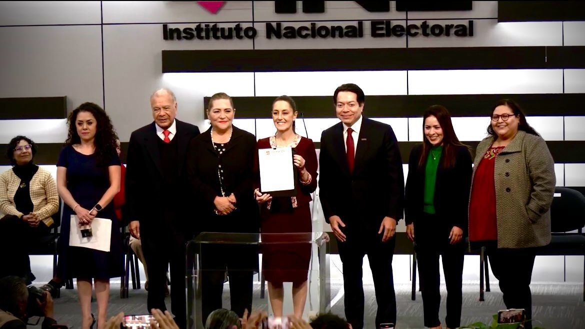 Registran a Claudia Sheinbaum en INE como candidata a la presidencia de México