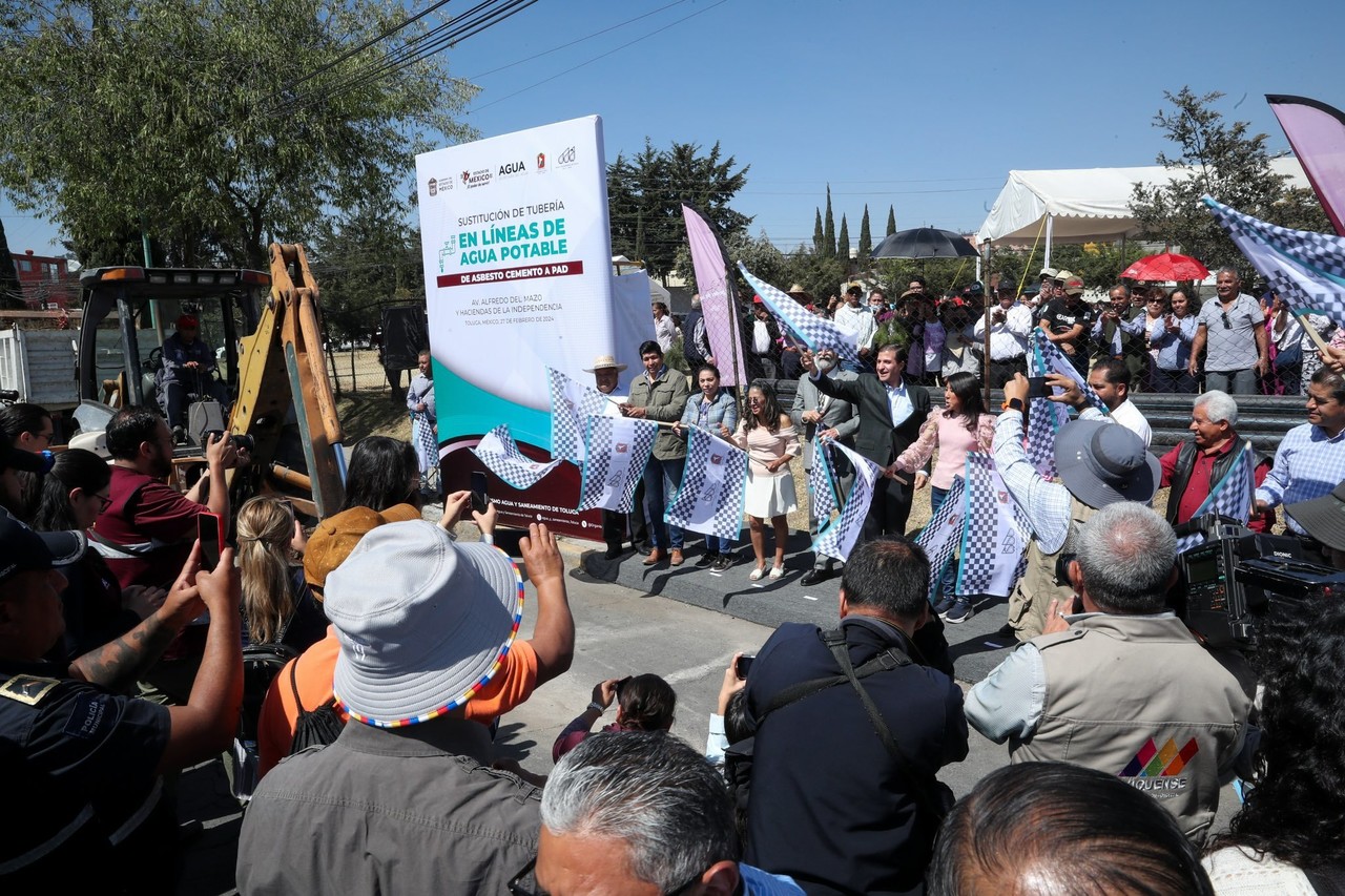 Inician obras de sustitución de tuberías en Toluca