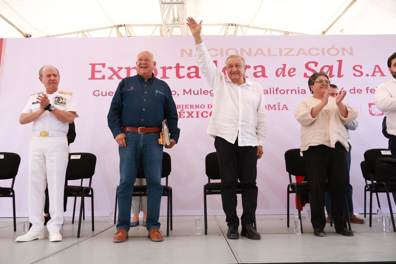 Nacionaliza AMLO Exportadora de Sal, pasa a ser 100% de capital mexicano