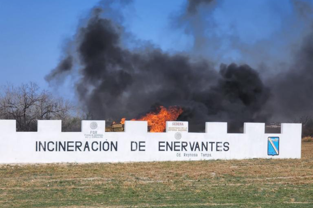Realiza FGR incineración de narcóticos en Tamaulipas