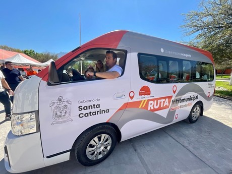 Arranca Jesús Nava programa 'Nuevo Santa Bus Intramunicipal' en Santa Catarina