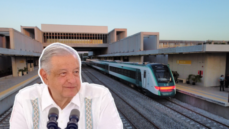 López Obrador defiende el Tren Maya y denuncia intereses oscuros